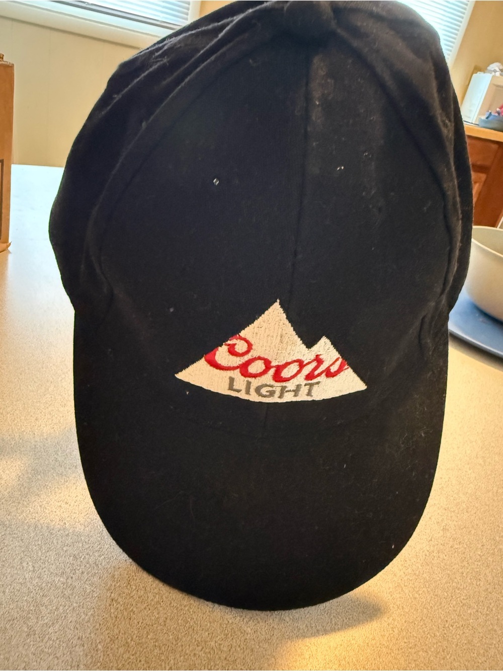 ACME Black Baseball Cap with Red Embroidery